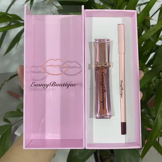 Lip gloss & lip liner combo