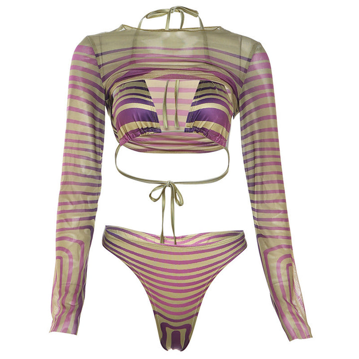 Translation missing: en.Women's Halter Lace-up High Waist Suit
