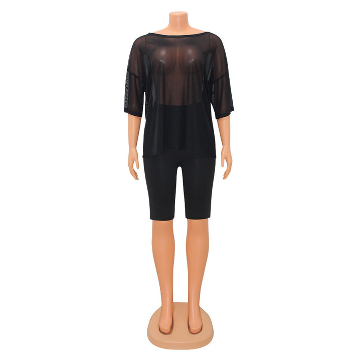 Translation missing: en.Loose And See-through Two-piece Set