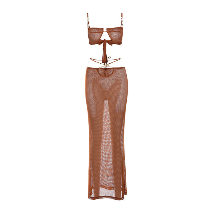 Translation missing: en.See-through Bikini Skirt Suit For Women