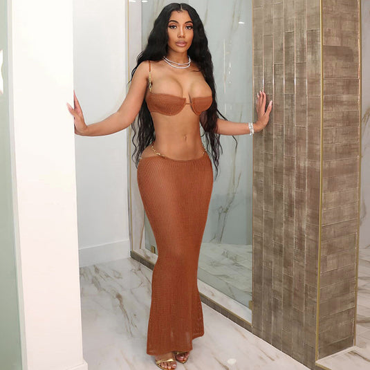 Translation missing: en.See-through Bikini Skirt Suit For Women